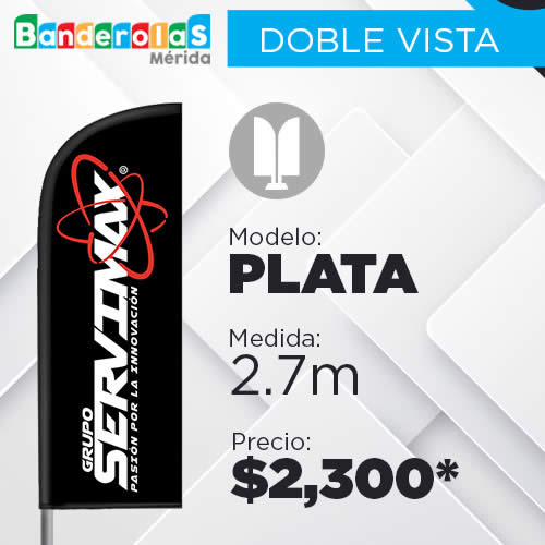 Modelo Plata - Banderolas en Mérida